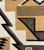 Large Navajo Crystal Storm Pattern Rug c. 1940-50s, 104" x 68"