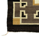 Large Navajo Crystal Storm Pattern Rug c. 1940-50s, 104" x 68"