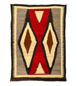 Large Navajo Ganado Rug c. 1920s, 107" x 83"