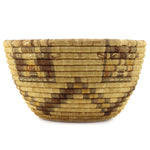 Hopi Polychrome Coil Basket with Cow Kachina Pictorials c. 1890s, 7" x 13"