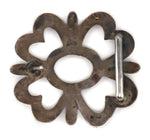 Navajo Arts and Crafts Guild - Silver Sandcast Belt Buckle c. 1940s, 2.5" x 2.75"
