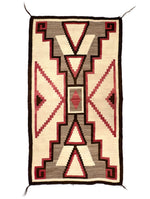 Navajo Crystal Storm Pattern Rug c. 1920-30s, 62.5" x 36.5"