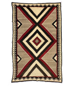 Navajo Ganado Rug c. 1930s, 107" x 61"