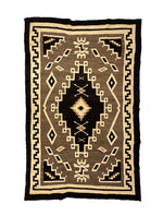 Navajo Two Grey Hills Rug c. 1920s, 76.5" x 48"