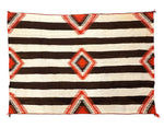 Navajo Third Phase Chief's Blanket c. 1890s, 52" x 74"