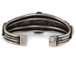 Navajo - High-Grade Turquoise and Silver Bracelet c. 1930-40s, size 7