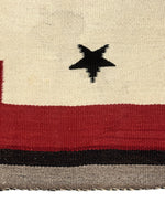 Navajo Double Saddle Blanket with Celestial Motifs c. 1910-20s, 57" x 36"
