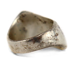 Mexican - Sterling Silver Asymmetrical Ring c. 1960s, size 4.5