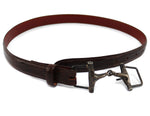 Pat Areias - Lizard Leather and Silver Belt with Mexican Silver Belt Buckle