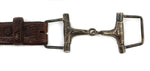 Pat Areias - Lizard Leather and Silver Belt with Mexican Silver Belt Buckle