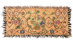New Mexican Colcha with Bird and Flower Pictorials c. 1900-30s, 24" x 55.5"