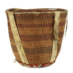 Apache Polychrome Burden Basket c. 1900s, 14" x 17"