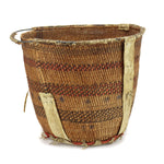 Apache Polychrome Burden Basket c. 1900s, 14" x 17"