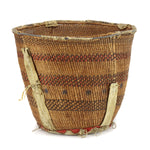 Apache Polychrome Burden Basket c. 1900s, 14" x 17"