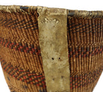 Apache Polychrome Burden Basket c. 1900s, 14" x 17"