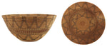 Large Yokuts/Tübatulabal Basket with Rattlesnake Design c. 1900s, 8.5" x 18"