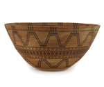 Large Yokuts/Tübatulabal Basket with Rattlesnake Design c. 1900s, 8.5" x 18"
