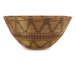 Large Yokuts/Tübatulabal Basket with Rattlesnake Design c. 1900s, 8.5" x 18"