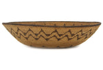 Apache Basket with Geometric Zig-Zag Design c. 1900s, 3.5" x 14.5"