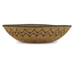 Apache Basket with Geometric Zig-Zag Design c. 1900s, 3.5" x 14.5"