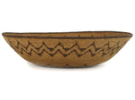 Apache Basket with Geometric Zig-Zag Design c. 1900s, 3.5" x 14.5"