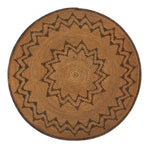 Apache Basket with Geometric Zig-Zag Design c. 1900s, 3.5" x 14.5"