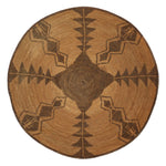 Yavapai Tray with Human Figures and Geometric Design c. 1900s, 2.5" x 15"