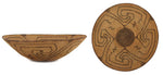 Pima Basket with Whirling Logs Design c. 1900s, 3.5" x 13"