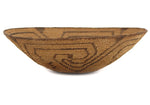 Pima Basket with Whirling Logs Design c. 1900s, 3.5" x 13"