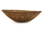 Pima Basket with Whirling Logs Design c. 1900s, 3.5" x 13"