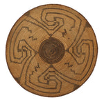 Pima Basket with Whirling Logs Design c. 1900s, 3.5" x 13"