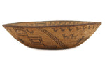 Apache Pictorial Basket with Humans and Dogs c. 1900s, 3.5" x 14"
