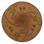 Apache Pictorial Basket with Humans and Dogs c. 1900s, 3.5" x 14"