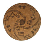 Apache Pictorial Basket with Humans and Dogs c. 1900s, 3.5" x 14"