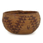 Maidu Basket with Geometric Design c. 1900s, 4.75" x 8"