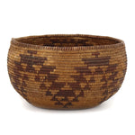 Maidu Basket with Geometric Design c. 1900s, 4.75" x 8"