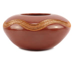 Dominique Toya (1971-2023) - Jemez Redware Jar with Carved Design c. 2000s, 3.5" x 7.25"