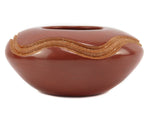 Dominique Toya (1971-2023) - Jemez Redware Jar with Carved Design c. 2000s, 3.5" x 7.25"