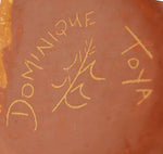Dominique Toya (1971-2023) - Jemez Redware and Micaceous Waterfall Jar c. 2000s, 4.25" x 5.25"