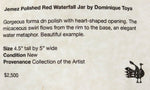 Dominique Toya (1971-2023) - Jemez Redware and Micaceous Waterfall Jar c. 2000s, 4.25" x 5.25"