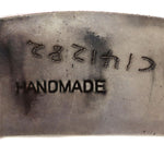 Navajo - Morenci Turquoise and Silver Row Bracelet c. 1950s, size 6.75
