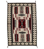 Navajo Crystal Storm Pattern Rug c. 1980-90s, 72" x 46.5"