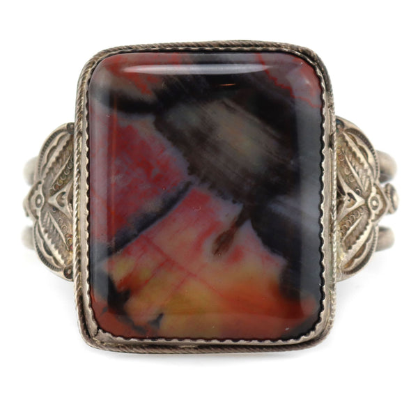 Etsitty Tsosie (1880-1937) - Navajo - Petrified Wood and Silver Bracel