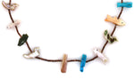 Zuni - Multi-Stone Animal Fetish and Heishi Necklace c. 1970s, 27" length