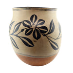Large Santo Domingo (Kewa) Polychrome Olla with Floral Design c. 1910s, 17" x 16"(P3757-014)