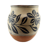 Large Santo Domingo (Kewa) Polychrome Olla with Floral Design c. 1910s, 17" x 16"(P3757-014)