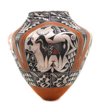 Large Acoma Polychrome Olla c. 1960-70s, 21" x 21"
