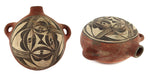 Zia Polychrome Canteen c. 1900, 4.5" x 8" x 7.5"