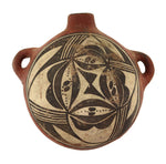 Zia Polychrome Canteen c. 1900, 4.5" x 8" x 7.5"