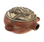 Zia Polychrome Canteen c. 1900, 4.5" x 8" x 7.5"